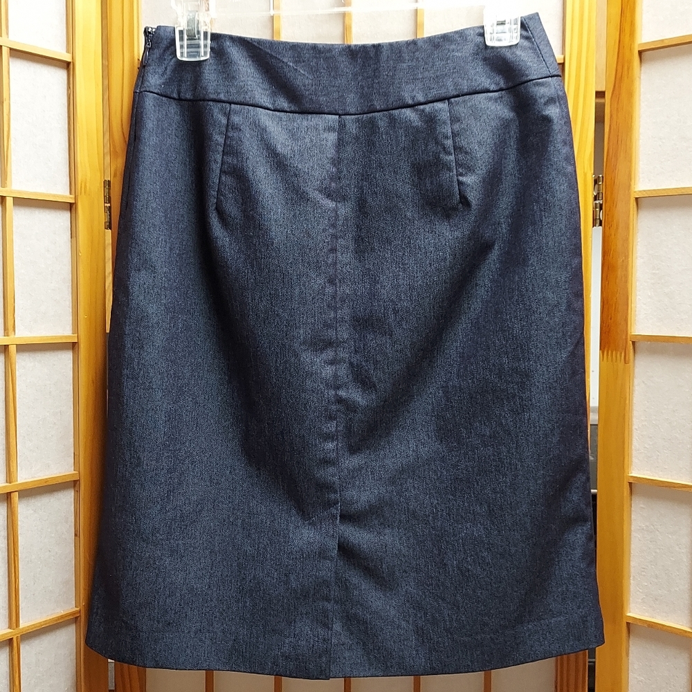 🦋 Y2K 2000s Merona dark blue denim look skirt women's 2 junior's 3 - Picture 2 of 5